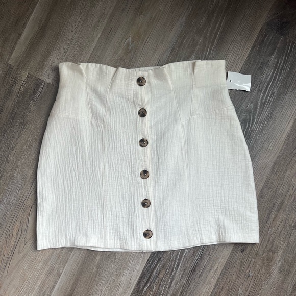 NWT Topshop button front mini skirt - Picture 7 of 7